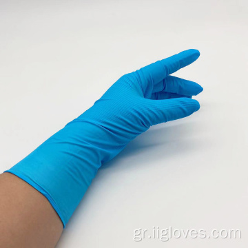 Γάντια νιτρίλιο μήκους 12 ιντσών για επεξεργασία καθαρισμού